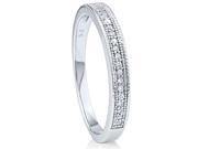 Doma Jewellery SSRZ7197 Sterling Silver Ring With Cubic Zirconia Size 7