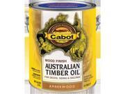 Cabot 81003 1 Gallon Amberwood Australian Timber Oil Wood Finish Reduced Water
