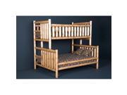 Viking Log Furniture NSBBFF1 Log Bunk Bed Full Full in Honey Pine