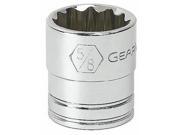 GearWrench 80212 12 point Standard Length Chrome Socket 0.25 in. Drive