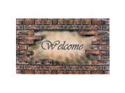 Achim Importing Co. Inc. RM1830WB06 Welcome Bricks Outdoor Rubber Entrance Mat 18 in. x 30 in.