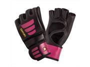 Century 147017P 041252 Brave Womens Open Palm Glove Black Pink Medium Large