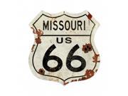 Pasttime Signs PTS443 Missouri US 66 Shield Vintage Plasma