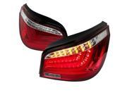 Spec D Tuning LT E6004RLED V2 APC Red LED Tail Lights for 03 to 07 BMW E60 11 x 12 x 27 in.
