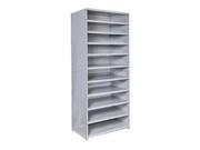 Hallowell 452C 18PL AM MedSafe Antimicrobial Hi Tech Shelving 36 in. W x 18 in. D x 87 in. H 711 Platinum 11 Adjustable Shelves
