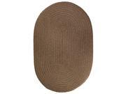 Rhody Rug S027R048X072 Solid 4x6 Rug Brown Velvet