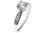 Doma Jewellery MAS02331 9 Sterling Silver Ring with Cubic Zirconia Size 9