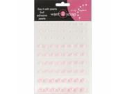 Want2Scrap Self Adhesive Pearls 72 Pkg Pink