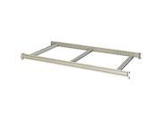 Hallowell HBRL7224PL 72 W x 24 D in. Light Gray Bulk Rack Shelf 14 Gauge Steel