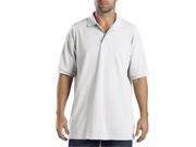 Dickies KS5552WH M Mens Short Sleeve Pique Polo Shirt White Medium