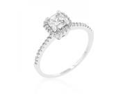 Icon Bijoux R08335R C01 05 Princess Cut Halo Engagement Ring Size 05