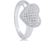 Doma Jewellery SSRZ5365 Sterling Silver Ring With Micro Set Cubic Zirconia Size 5