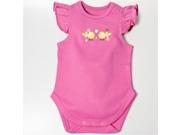 Little Ashkim BGSRCBS1218 Ruffle Sleeves Bodysuit Pink 12 18 months