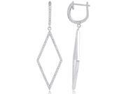Doma Jewellery SSEZ788 Sterling Silver Earring With Micro Set CZ 6.8 g.