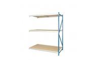 Hallowell HBR723687 3A P PB 72 W x 36 D x 87 H in. Bulk Storage Rack Steel