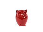 Benzara BRU 249744 Charming Ceramic Wide Eyes Owl