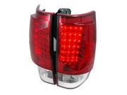 Spec D Tuning LT DEN07RLED TM LED Tail Lights for 07 to 10 Chevrolet GMC Denali Tahoe Red 12 x 15 x 23 in.