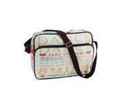 NorthLight 14.75 in. Decorative Inspirational Words Design Bag Purse With Strap
