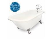 American Bath Factory T050B SN R B Champagne Trinity 60 in. Bisque Acrastone Air Bath Tub Small