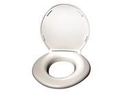 Hardware Express 2445646 1W Big John Closed Front Toilet Seat With Cover White