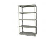 Hallowell HCS722484 5HG 72 W x 24 D x 84 H in. High Capacity Reinforced Bolted Shelving Gray