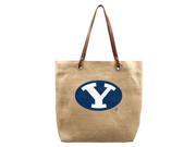 Littlearth Productions 151111 BYU Burlap Market Tote Brigham Young University