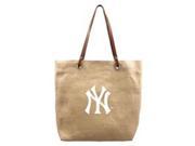 Littlearth Productions 651111 YNKS 1 Burlap Market Tote New York Yankees