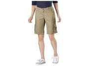 Dickies FR327RDS 8 Womens Relaxed Fit Cotton Cargo Short Rinsed Desert Sand