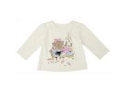 Klever Kids FW12 I19 3 6 Baby Girl Knit Long Sleeve Crew Neck Graphic T Shirt 3 6 Months
