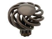 Liberty Hardware 65102RB 1.5 in. Rubbed Bronze Ii Birdcage Cabinet Hardware Knob