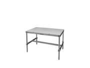Prairie View AIFT303496 PT 4 Piece Poly Top Aluminum I Frame Tables 34 to 35.5 x 30 x 96 in.