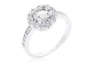 Kate Bissett R08347R C01 09 Bella Birthstone Engagement Ring in Clear Size 9