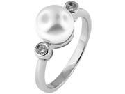 Doma Jewellery MAS01386 6 Sterling Silver Ring with Freshwater Pearl Size 6