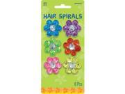 Amscan 393924 Flower Hair Spirals Pack of 72