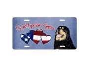 Carolines Treasures SS5023LP Woof If You Love America Tibetan Terrier License Plate