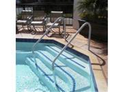 Saftron DTP 260 W Deck to Pool 2 Bend Handrail 60 in. White
