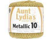 Coats Crochet Floss 476558 Aunt Lydias Crochet Cotton Metallic Size 10 Gold Gold