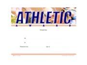 School Specialty 8.5 x 11 in. Athletic Recognition Focus Award Fill In The Blank Pack 25