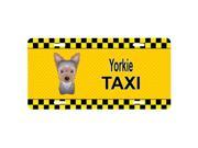 Carolines Treasures BB1356LP Yorkie Puppy Taxi License Plate