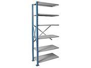Hallowell AH5511 2410PB Hallowell H Post High Capacity Shelving 36 in. W x 24 in. D x 123 in. H 707 Marine Blue Posts and Side Sway Braces