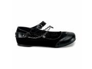 Funtasma FLAP26_BPU 7 Round Toe T Strap Pump Shoe Black Size 7