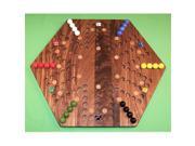 Charlies Woodshop W 1938alt. 3 Wooden Marble Game Board Black Walnut with 24 Birch Inlaid Spots