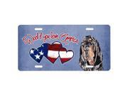 Carolines Treasures SC9919LP Woof If You Love America Bluetick Coonhound License Plate
