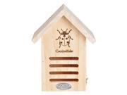 Esschert Design Usa Llc WA37 6.7 x 4.8 x 9 in. Wooden Lady Bug House