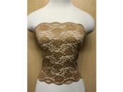 Ally Rose Toppers b8 L nude 8 in. Basic Stretchy Lace Bandau Tube Top Topper