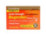 Good Sense Junior Strength Ibuprofen 100 mg Chew Tablets with Orange Flavour 24 Count Case of 24