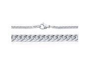 Doma Jewellery SSSSN08422 Stainless Steel Necklace Curb Style 2.6 mm. Length 20 1 22 in.