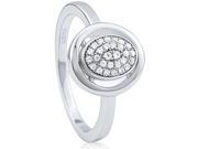 Doma Jewellery SSRZ7097 Sterling Silver Ring With Cubic Zirconia Size 7