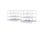 OFM X5L6 4818 SLVR X5 Lite 6 4 Shelf Units Tracks Included Silver