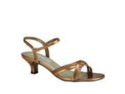 Benjamin Walk 898WO_07.5 Melanie Wide Shoes in Bronze Metallic Size 7.5